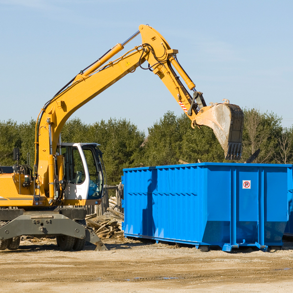 is there a minimum or maximum amount of waste i can put in a residential dumpster in Harmony New York